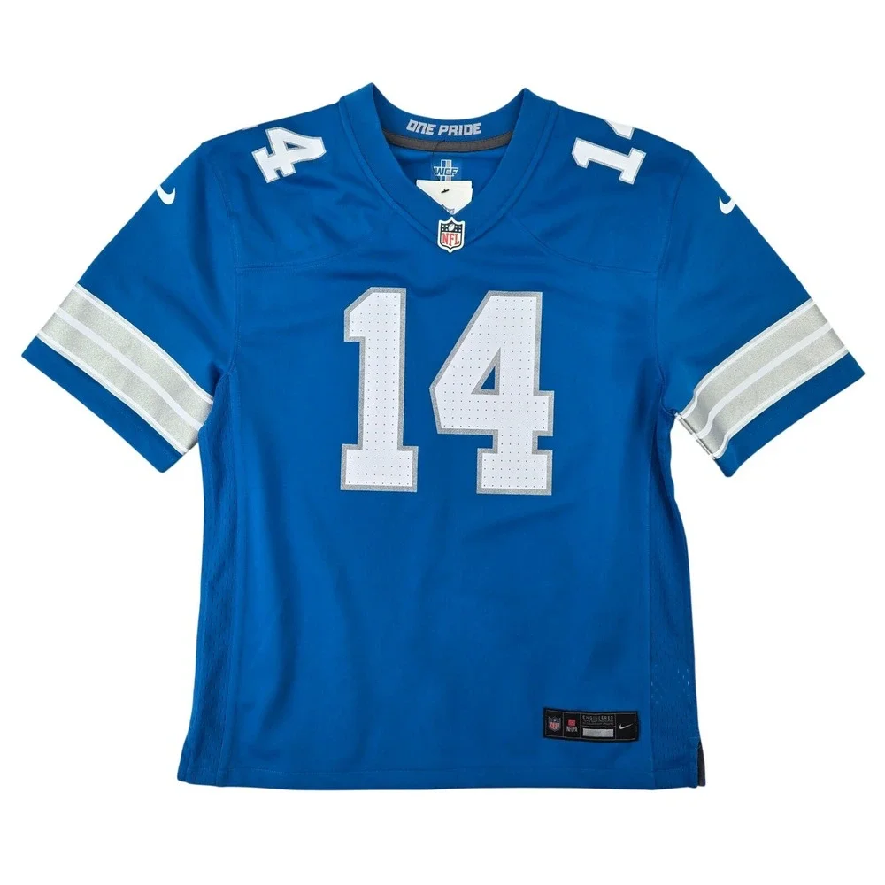 Nike New L 14/16 Amon-Ra St. Brown Detroit Lions‎ Jersey Yth Blue K1B7GGG9-LIOSA